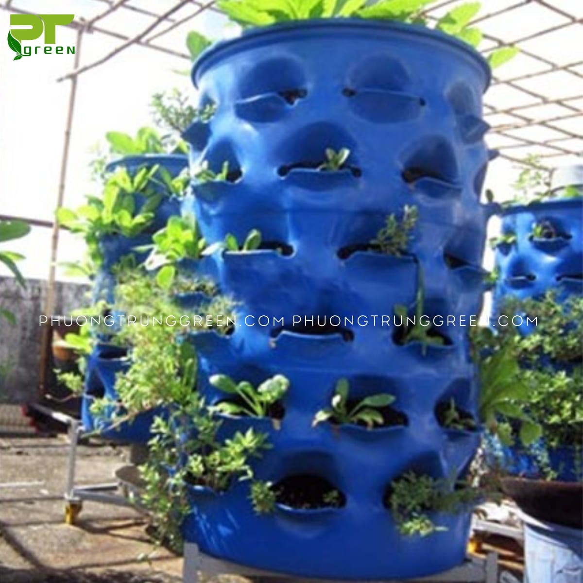 Tháp trồng rau hữu cơ thông minh