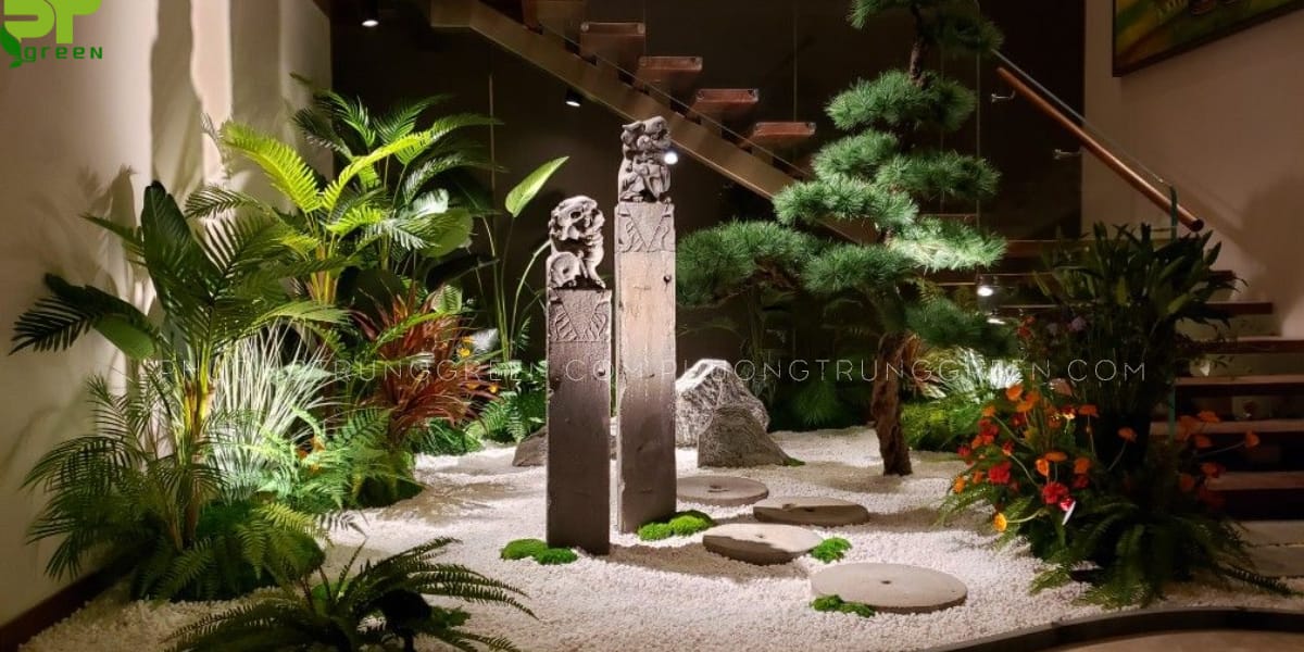 Mẫu tiểu cảnh giếng trời đẹp