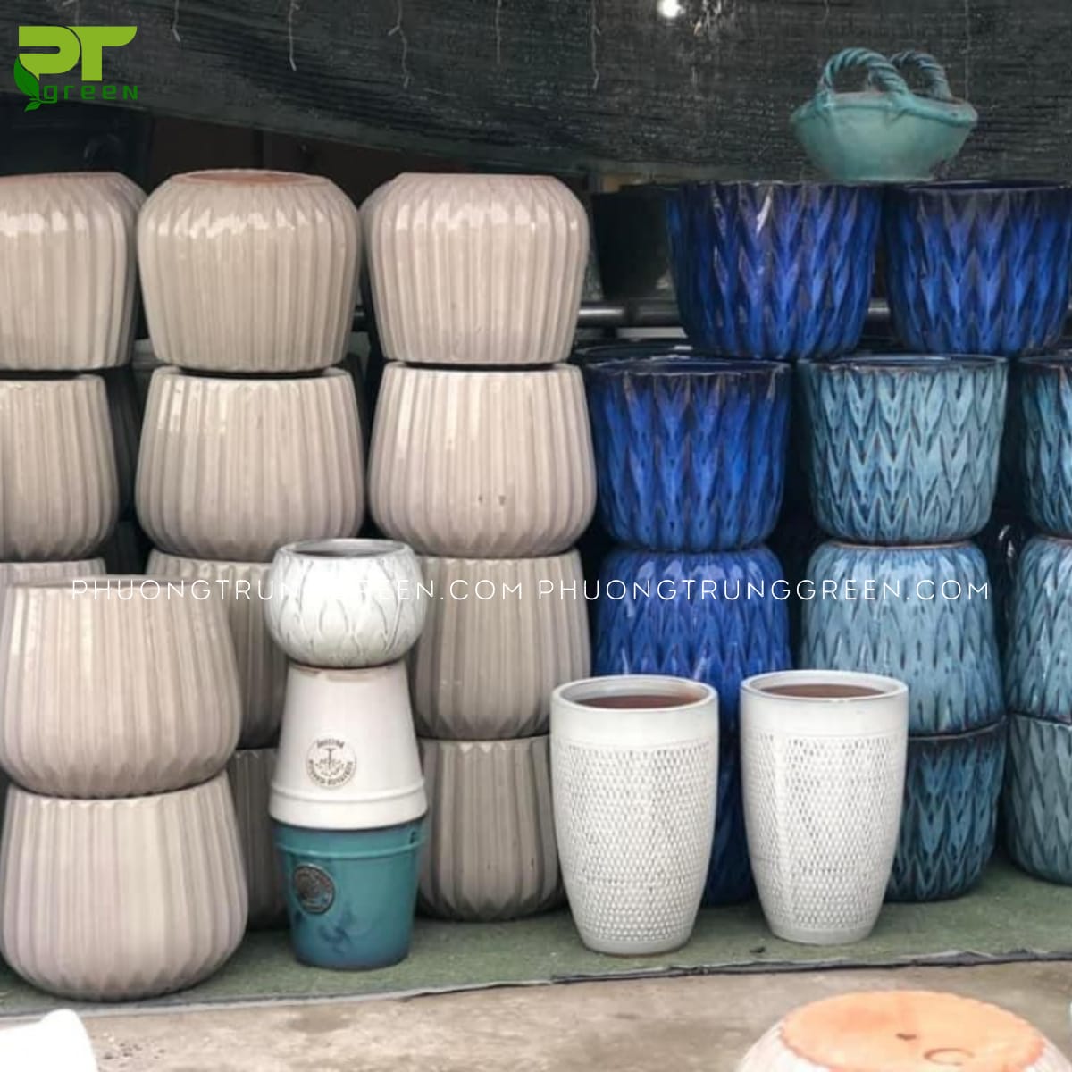 Chậu sứ tròn