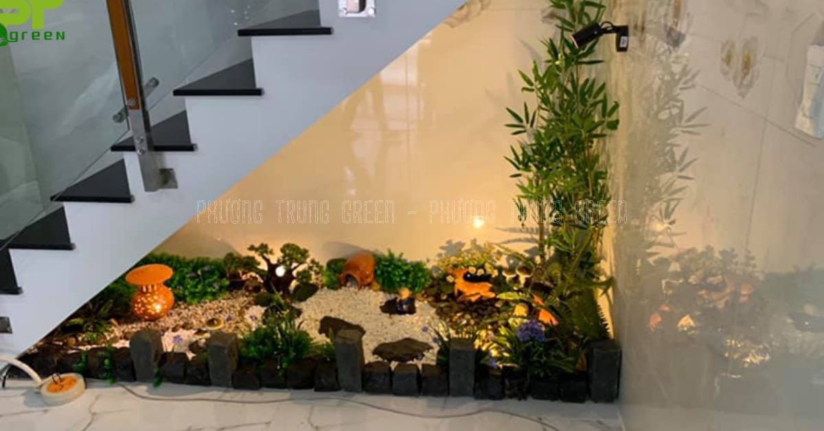 Mẫu 01 tiểu cảnh gầm cầu thang 