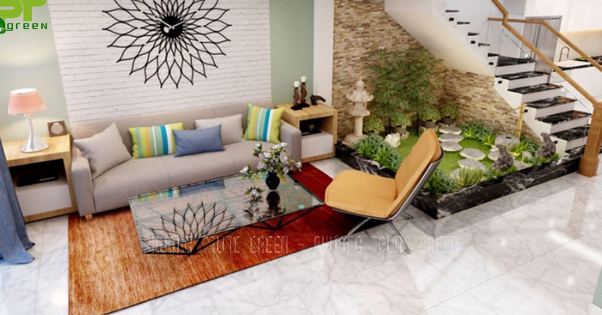 Thi công tiểu cảnh gầm cầu thang