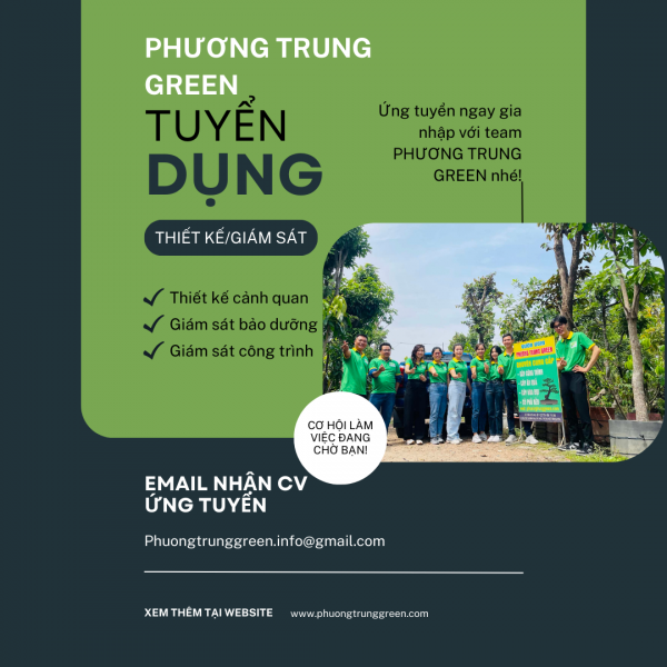 Phương Trung Green Tuyển dụng T4 Năm 2023