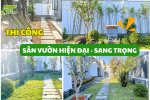 Thi Công Sân Vườn Nhà Phố Diện Tích Nhỏ Đơn Giản Và Hiện Đại
