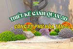 PHỐI CẢNH CÂY XANH 3D CHO CÔNG TY CẤP NƯỚC PHÚ HÒA TÂN